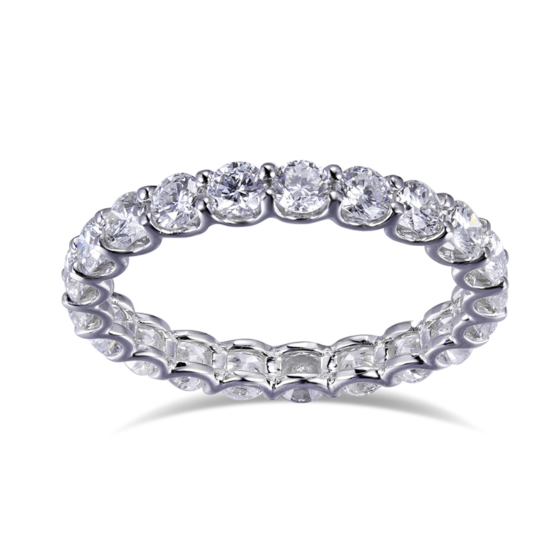 MissDiamond Lab Grown Diamond Eternity Platinum Ring MSR-859