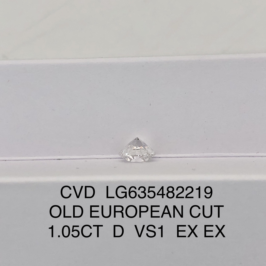 MissDiamond CVD LG635482219 Old European Cut 1.05CT D VS1 EX EX Lab Grown Diamond