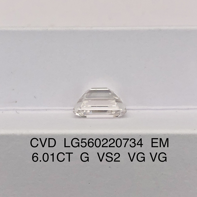 CVD LG560220734 Emerald Shape 6.01CT G VS2 VG VG Lab Grown Diamond