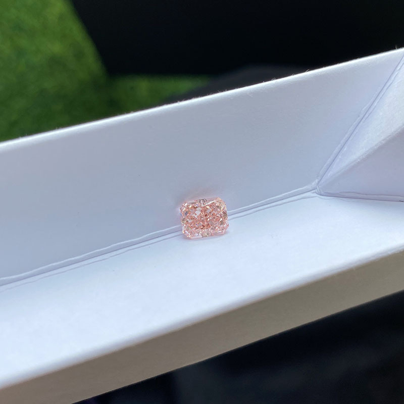 MissDiamond HPHT LG646461443 Radiant Shape 1.27CT Fancy Pink VS1 EX VG Lab Grown Diamond