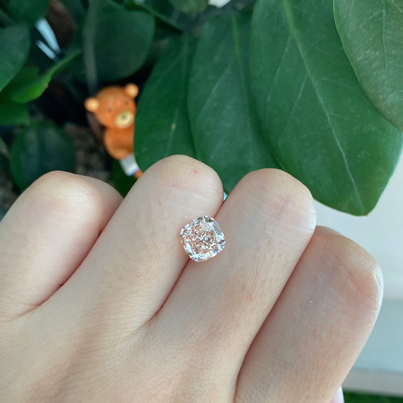 MissDiamond CVD LG640400961 Cushion Shape 2.09CT Fancy Pink SI1 EX EX Lab Grown Diamond