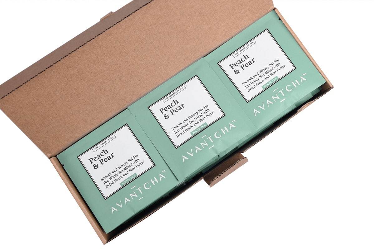 Peach and Pear Silk Teabags