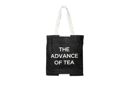 Black Organic Recycled Cotton Canvas Tote Bag Small