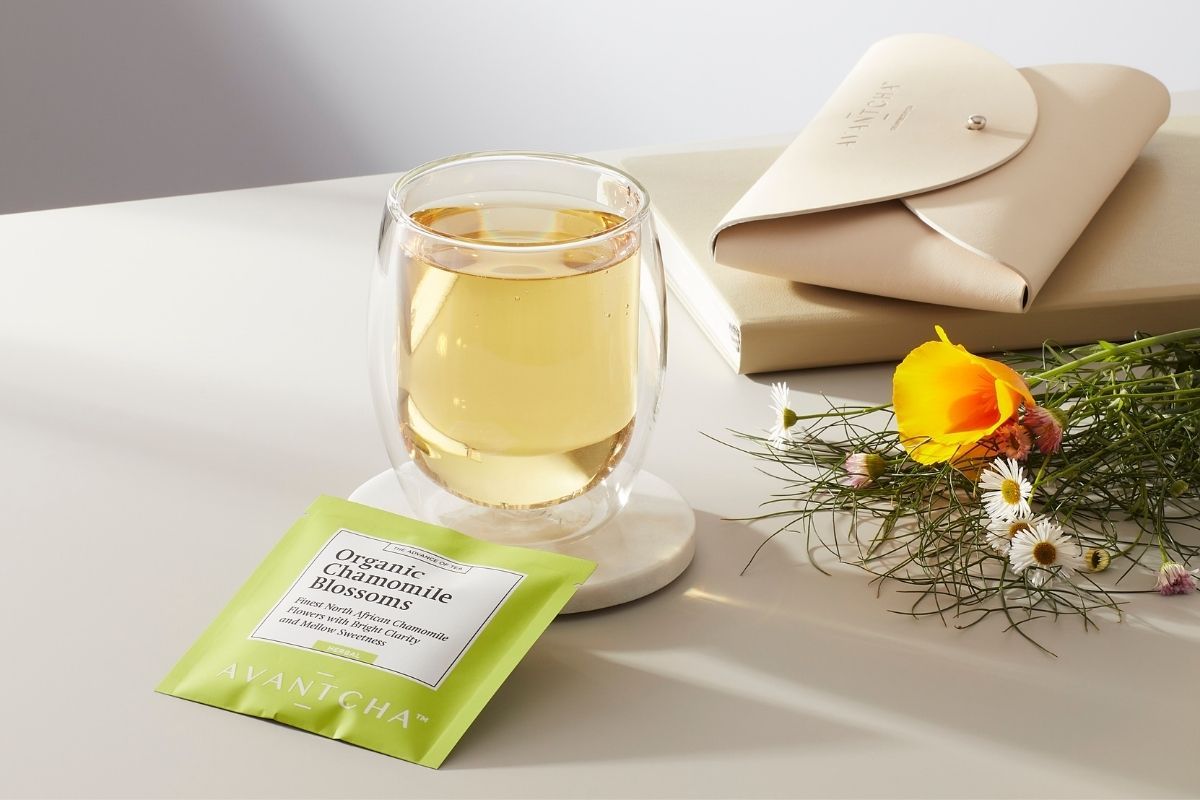 Organic Chamomile Blossoms Silk Teabags