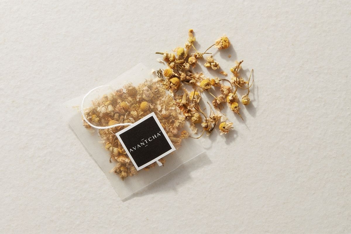 Organic Chamomile Blossoms Silk Teabags