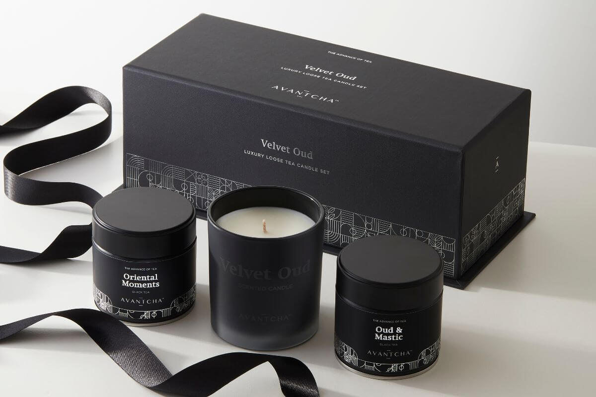 Velvet Oud Luxury Loose Tea Candle Set