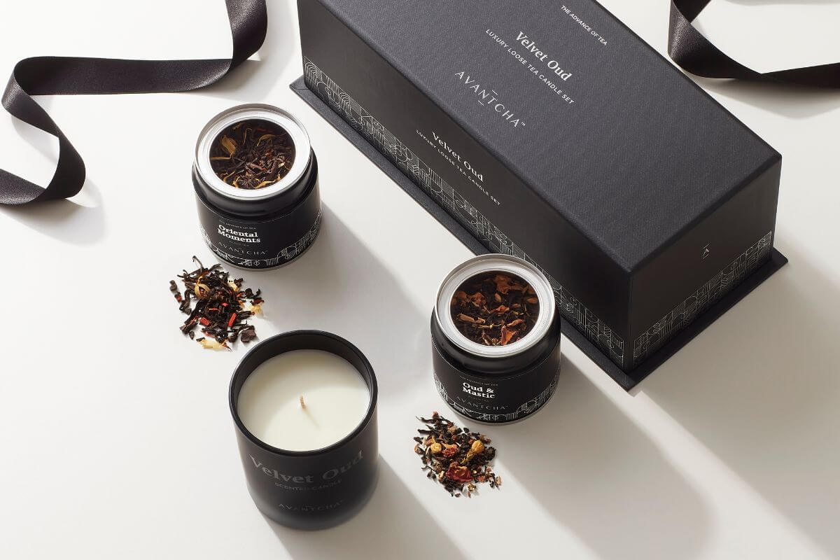 Velvet Oud Luxury Loose Tea Candle Set