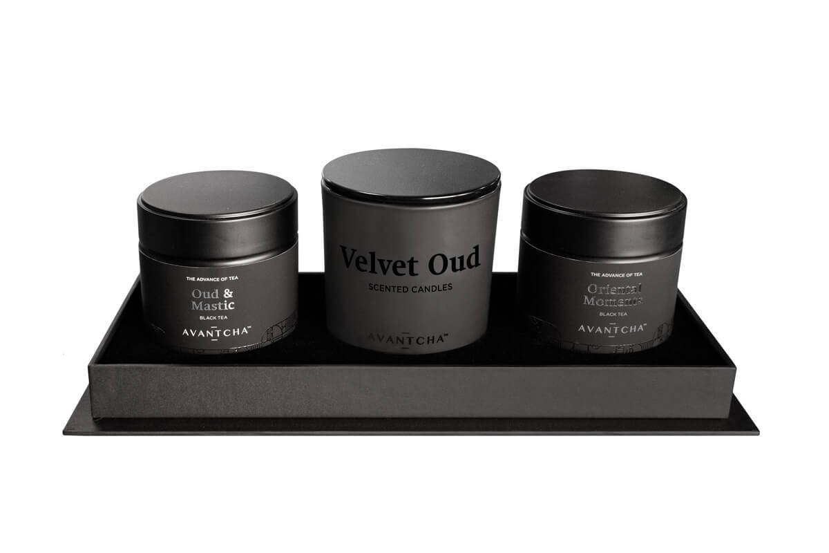 Velvet Oud Luxury Loose Tea Candle Set