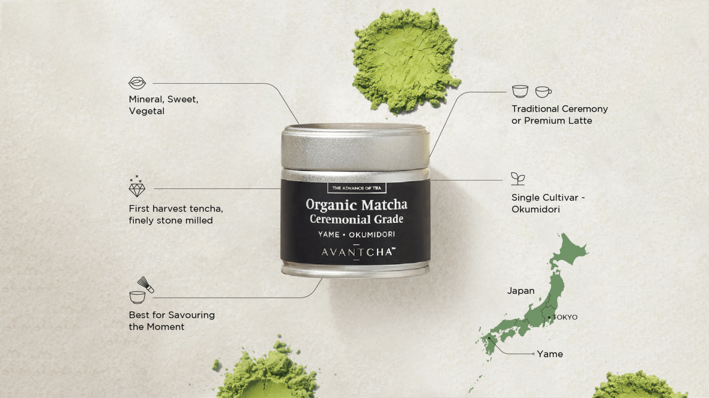 Organic Matcha Ceremonial Grade Yame - Okumidori 30g