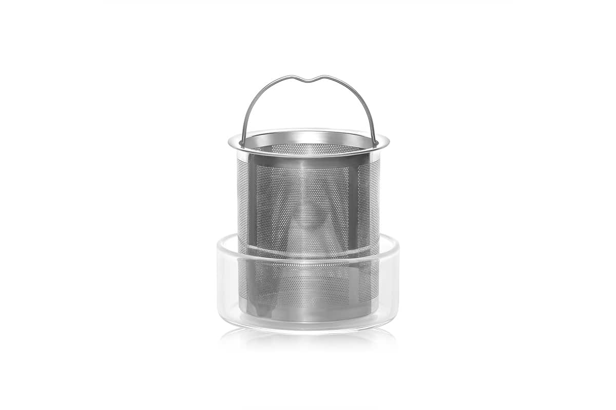 Glass Teabag & Strainer Holder