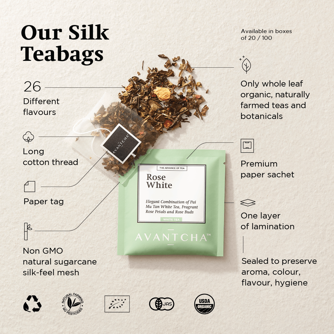 Sapphire Jasmine Needle Silk Teabags