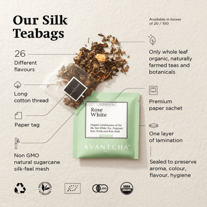 Sapphire Jasmine Needle Silk Teabags