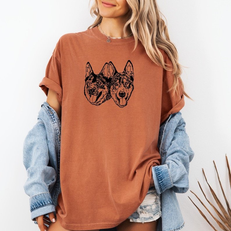 Custom Pet Photo + Name Priting T-shirt Custom Dog Cat Graphic Tee Sweatshirt Hoodie