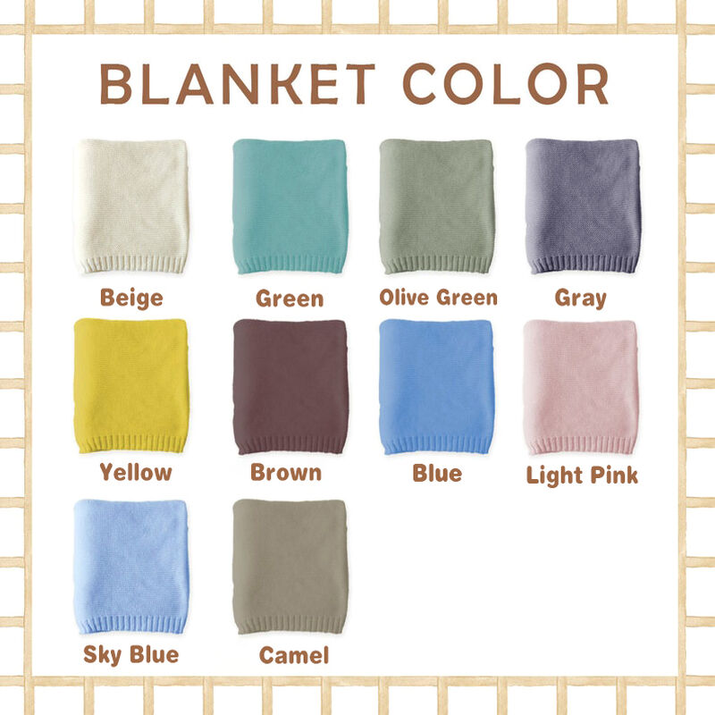 Custom Vintage-Style Knit Throw Blanket with Personalized Name & Date - Soft, Cozy Cotton for Sofa & Bed, Perfect for Naps - Ideal Gift for Anniversaries, Birthdays, Christmas, Halloween - Hand Wash Only