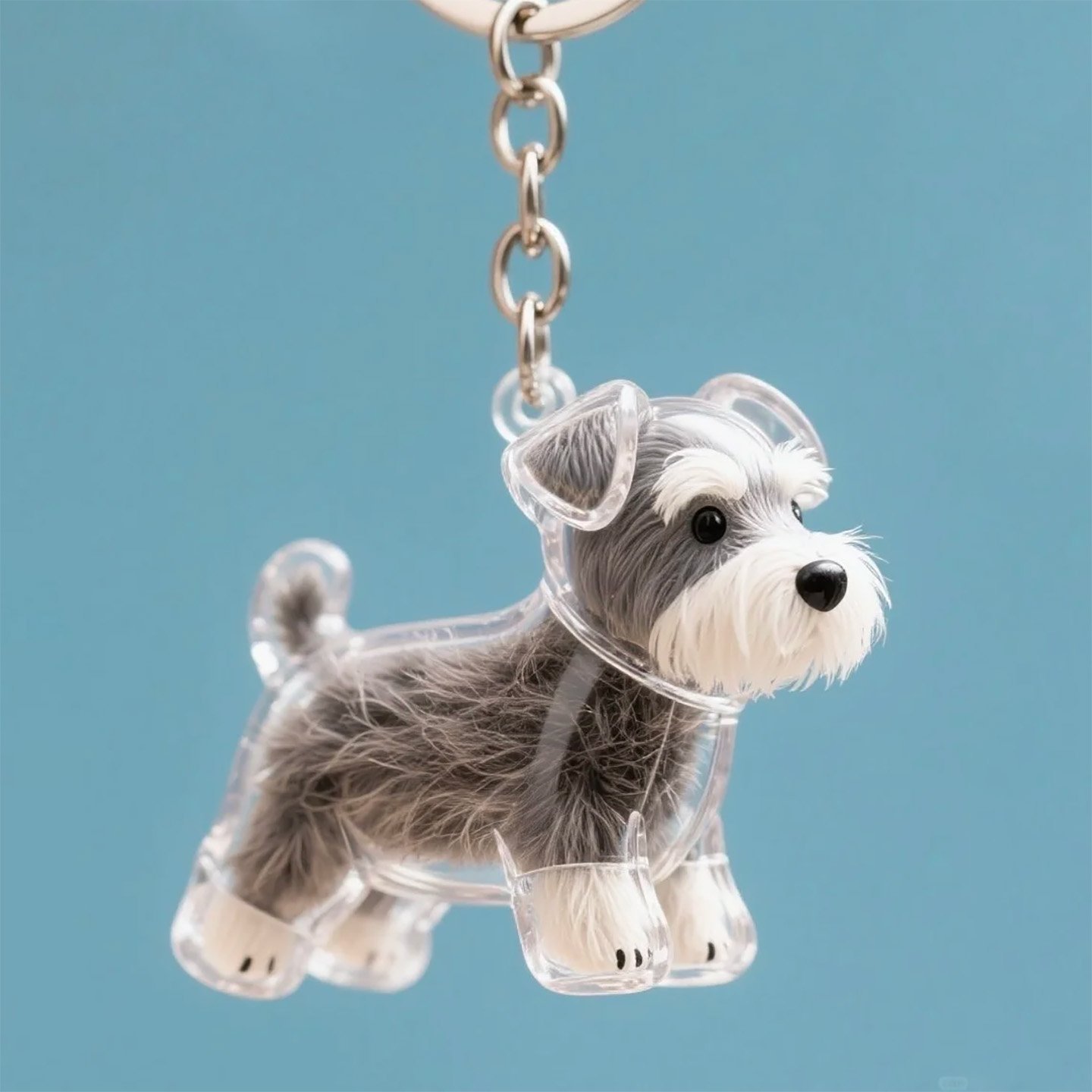 🐶Dog Hair Collector Keychain Charm Memorial Storage Box