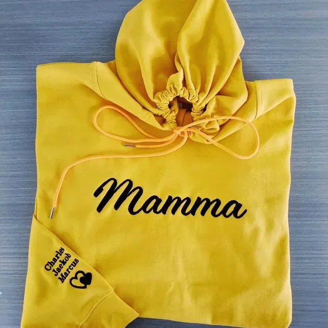 Custom Embroidered Mama Sweatshirt with Names (Buy 2pcs get 10% OFF & free shipping with code OC2)