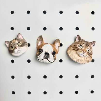 Personalised Custom Head Pet Sculpture Key Ring