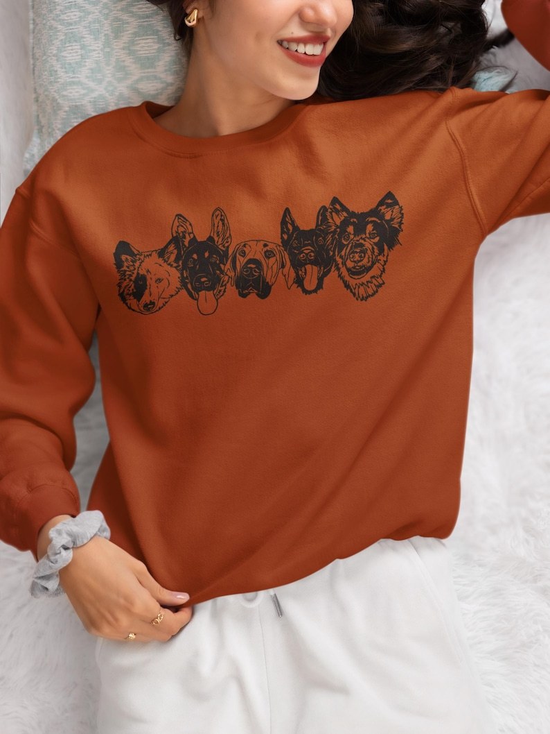 Custom Pet Photo + Name Priting T-shirt Custom Dog Cat Graphic Tee Sweatshirt Hoodie