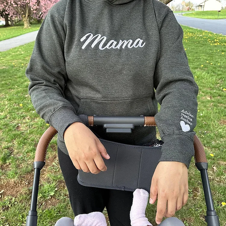 Custom Embroidered Mama Sweatshirt with Names (Buy 2pcs get 10% OFF & free shipping with code OC2)
