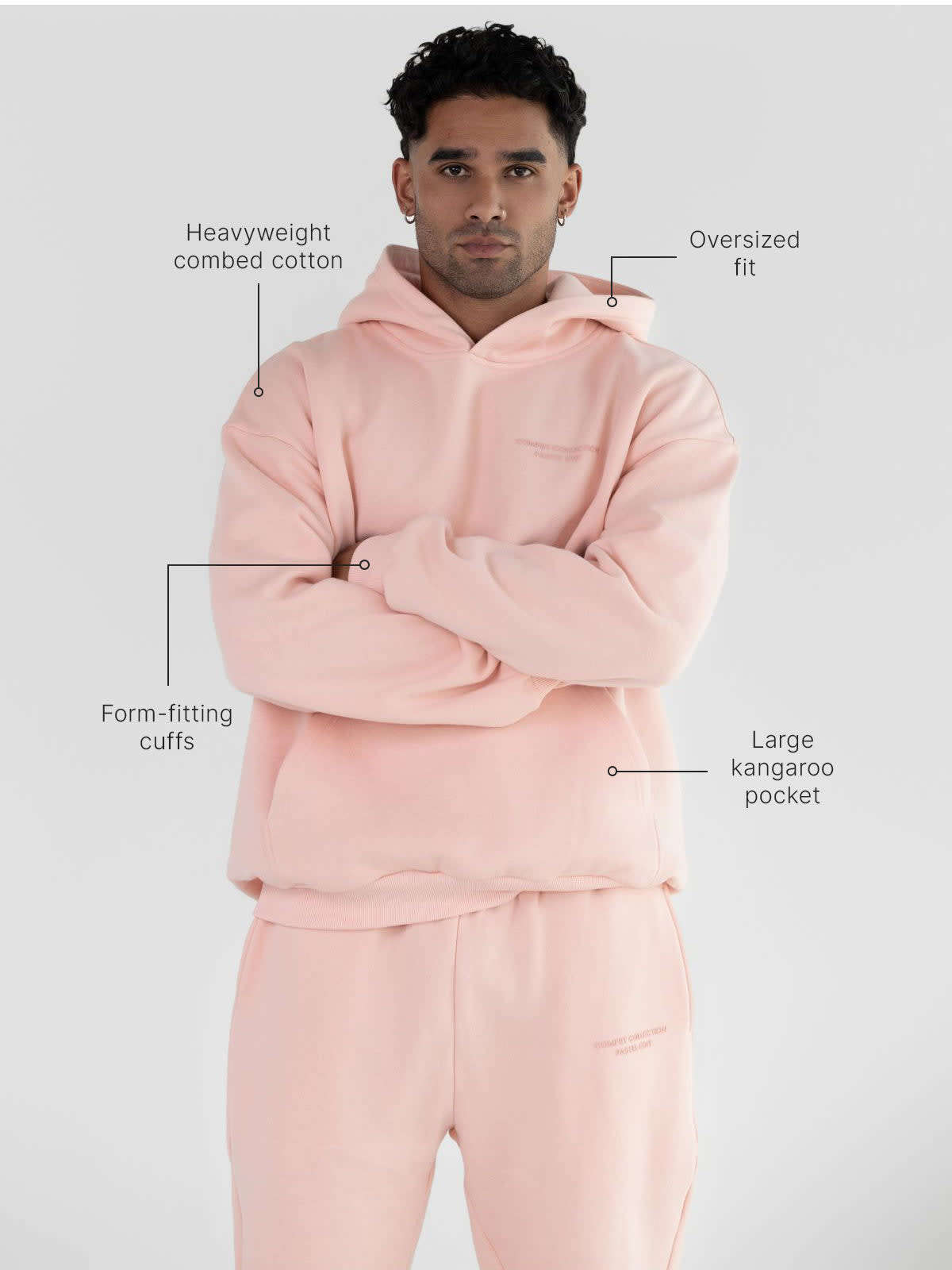 Pastelová mikina s kapucňou