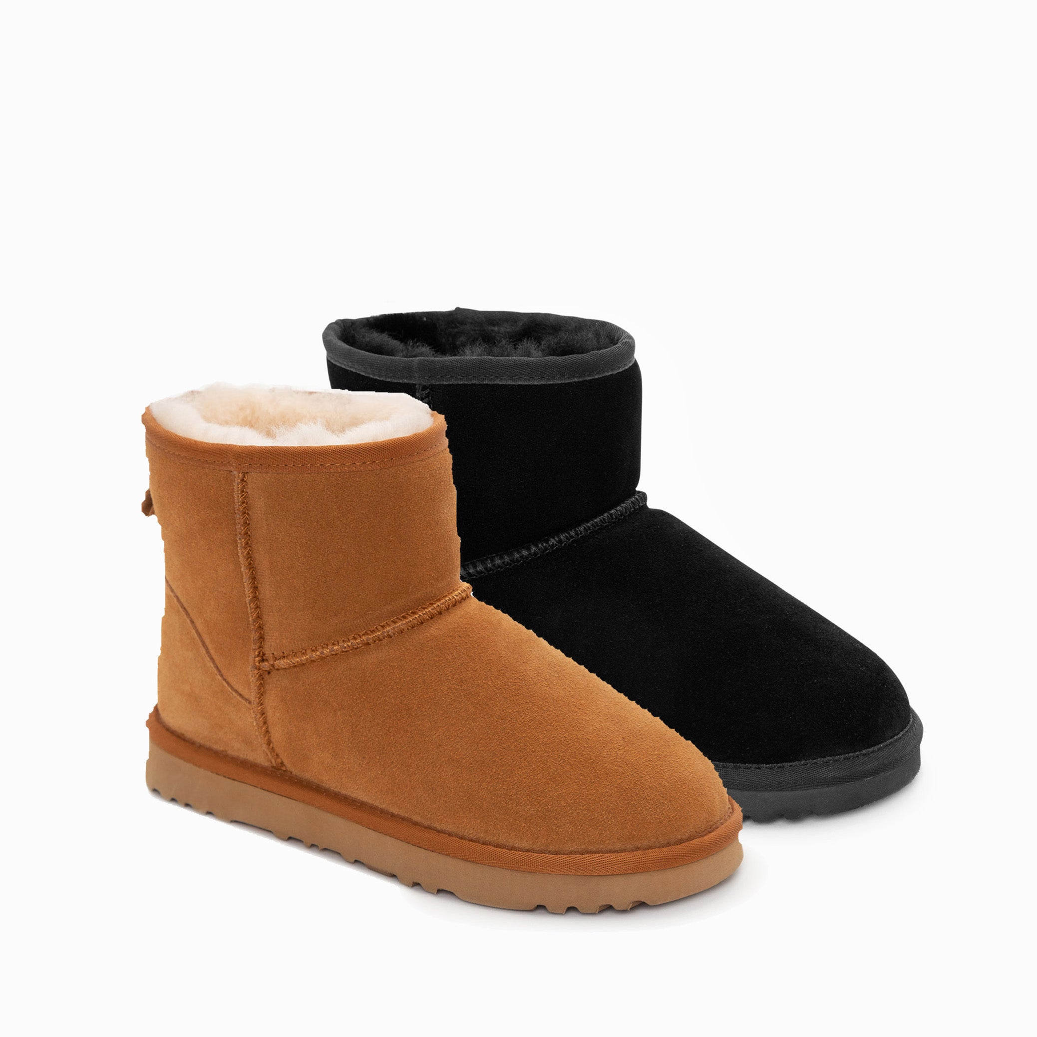 Ugg Boots Originální australská ovčí Unisex Mini Classic Suede (velká velikost) (Unisex Cow Suede)