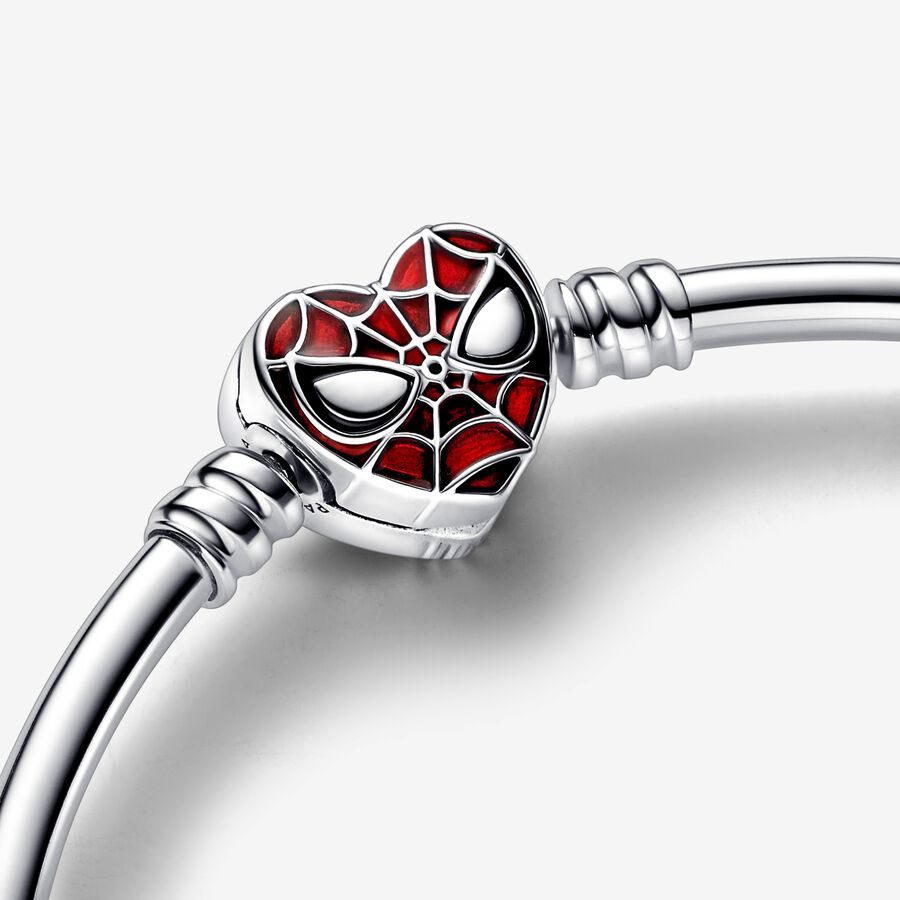 Pevný náramok so sponou v tvare Spidermanovej masky zo série Marvel kolekcie Pandora Moments