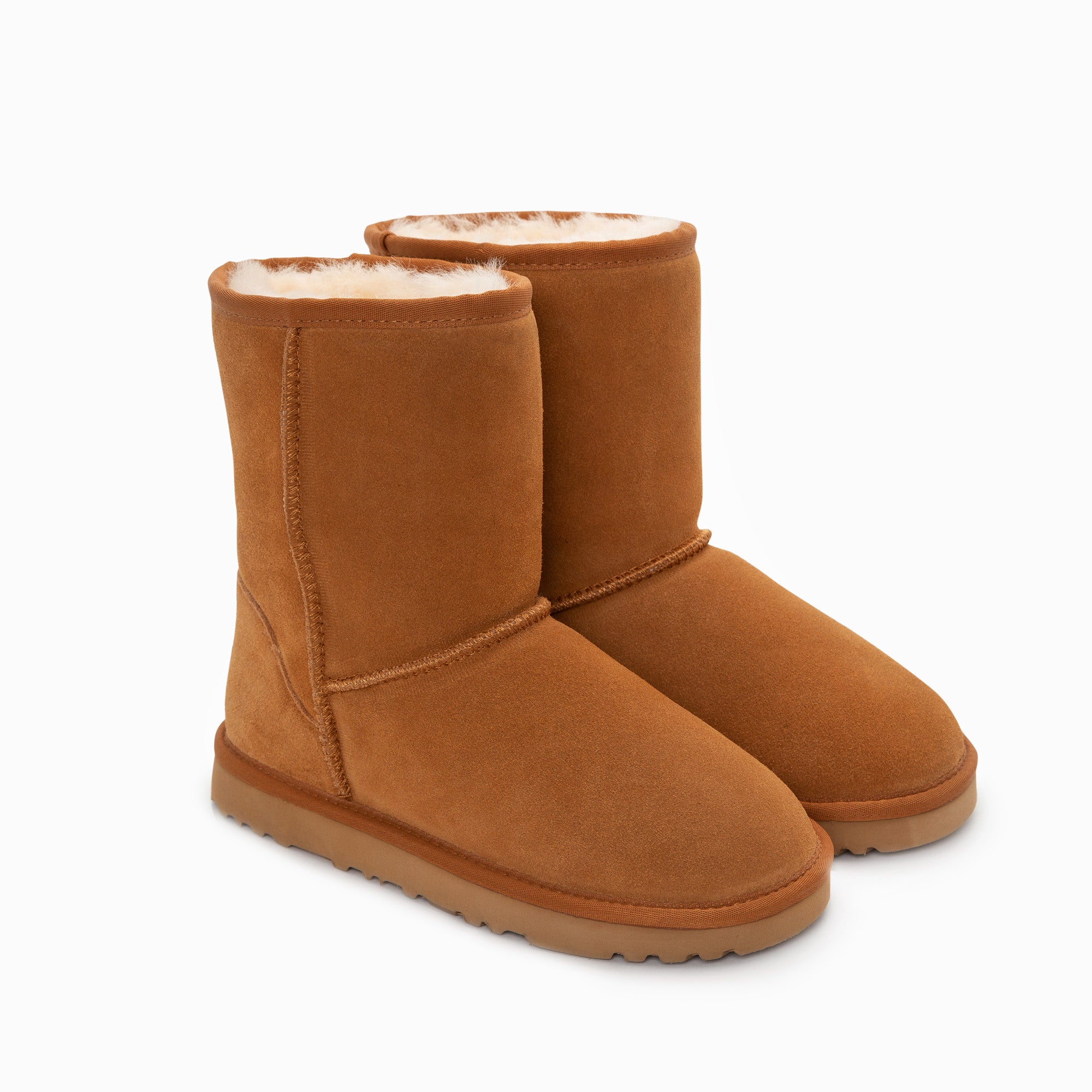 Ugg Boots Pravý australský ovčí unisex krátký klasický semiš (velká velikost) (unisex kravský semiš)