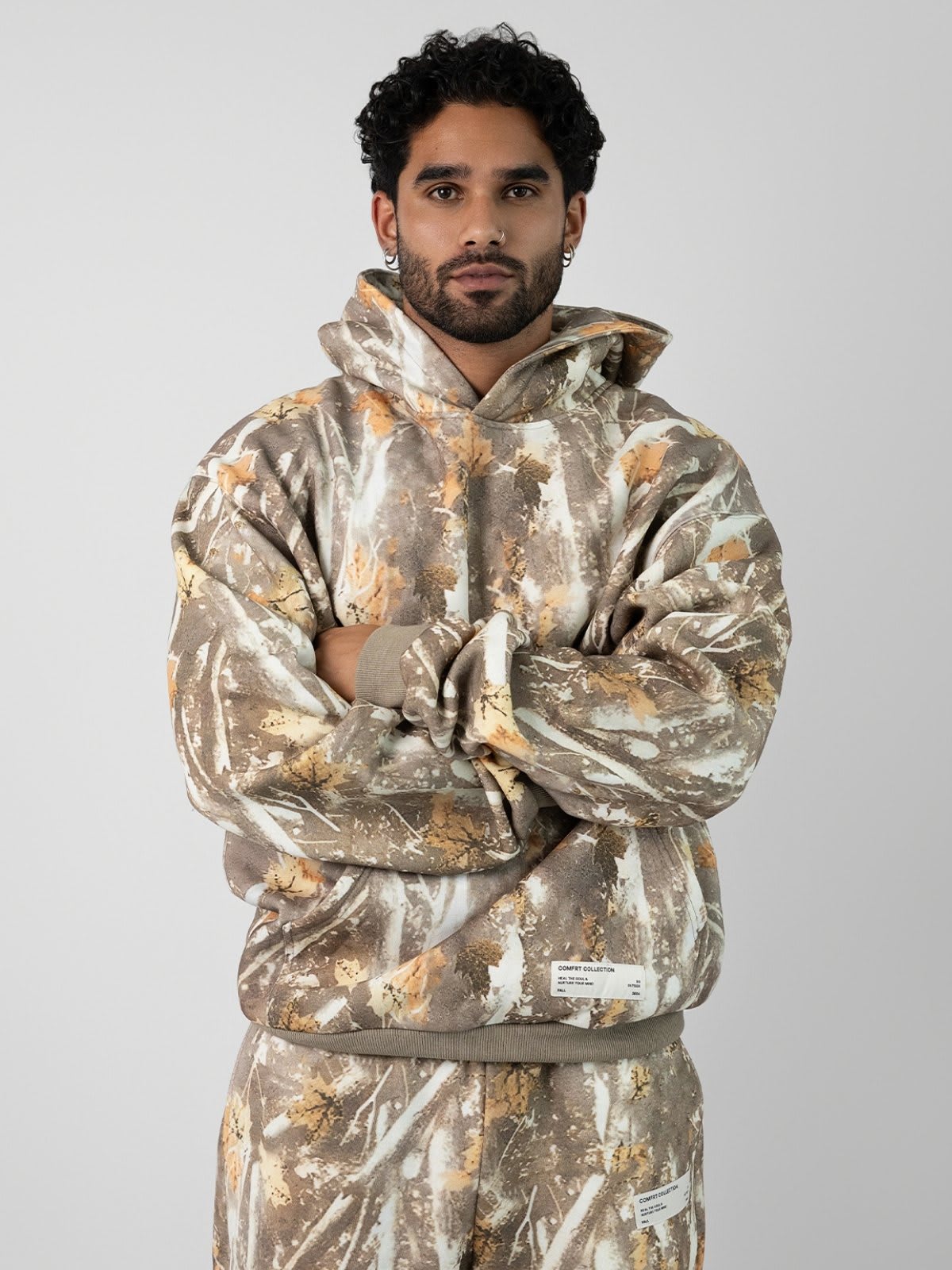 Mikina s kapucňou Camo