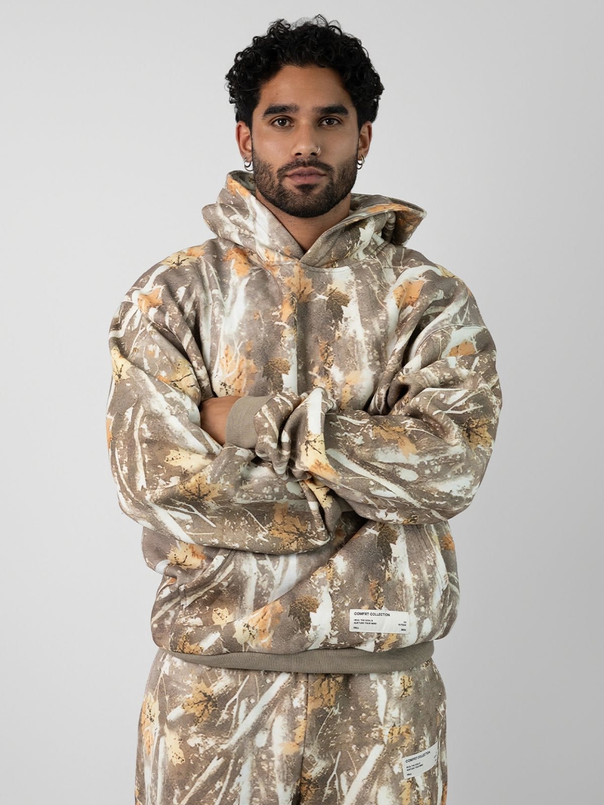 Mikina s kapucňou Camo