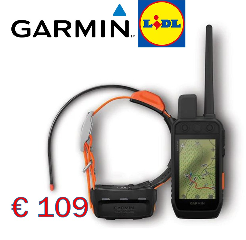 LIDL Black Friday akcija, [GARMIN Alpha® 200i+Alpha® TT25] omejena na 100 enot - 90% popust