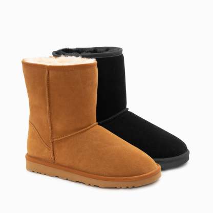 Ugg Boots Originální australská ovčí unisex krátký klasický semiš (unisex kravský semiš)
