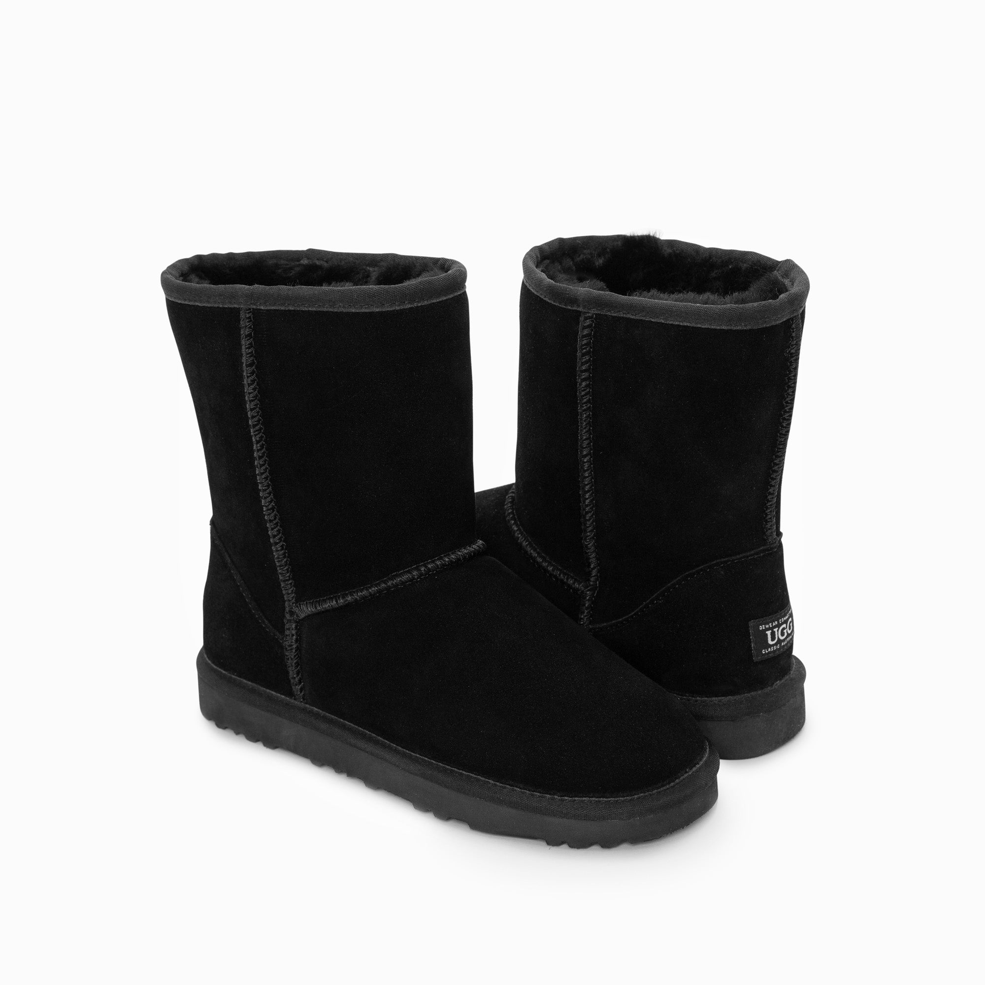 Ugg Boots Pravý australský ovčí unisex krátký klasický semiš (velká velikost) (unisex kravský semiš)