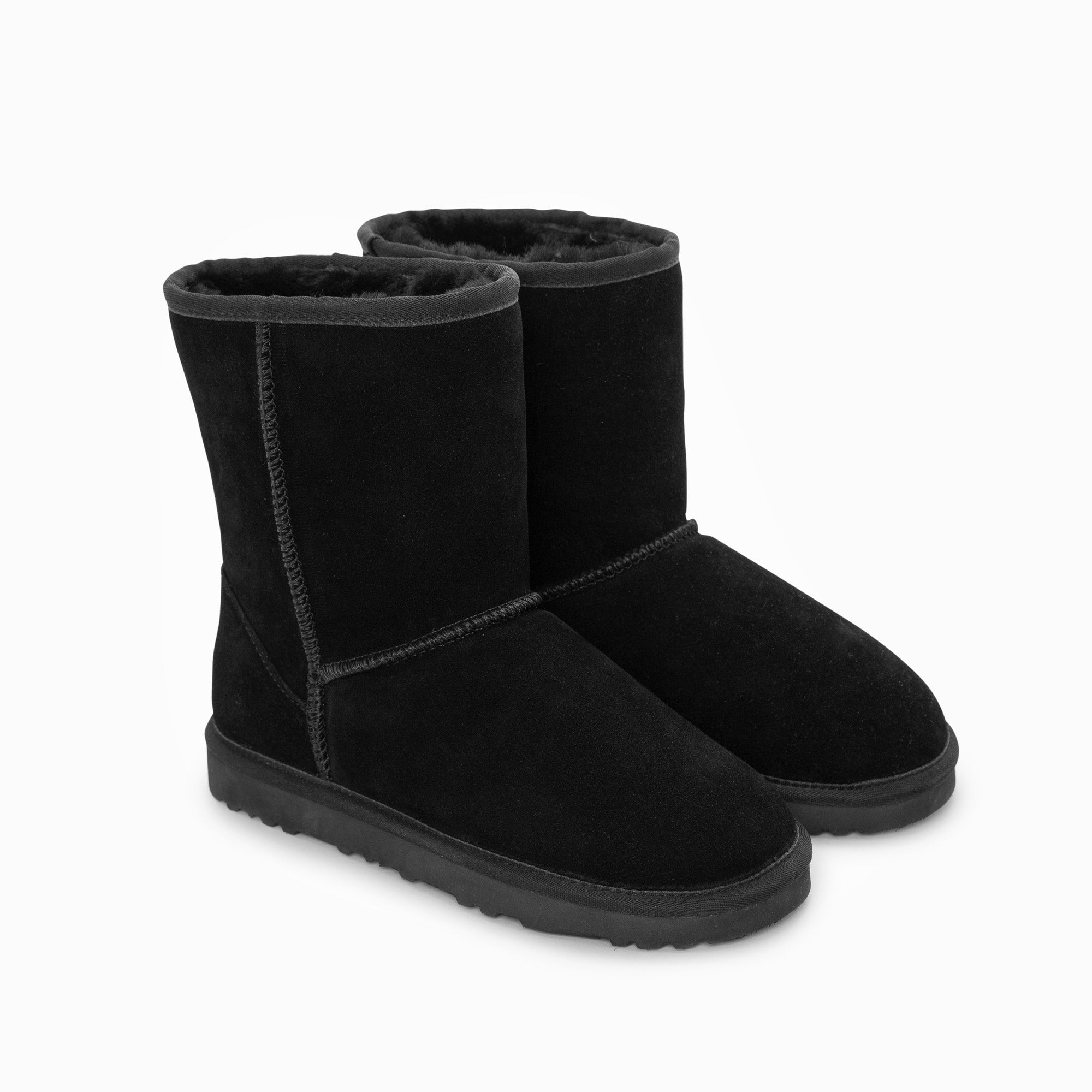 Ugg Boots Pravý australský ovčí unisex krátký klasický semiš (velká velikost) (unisex kravský semiš)