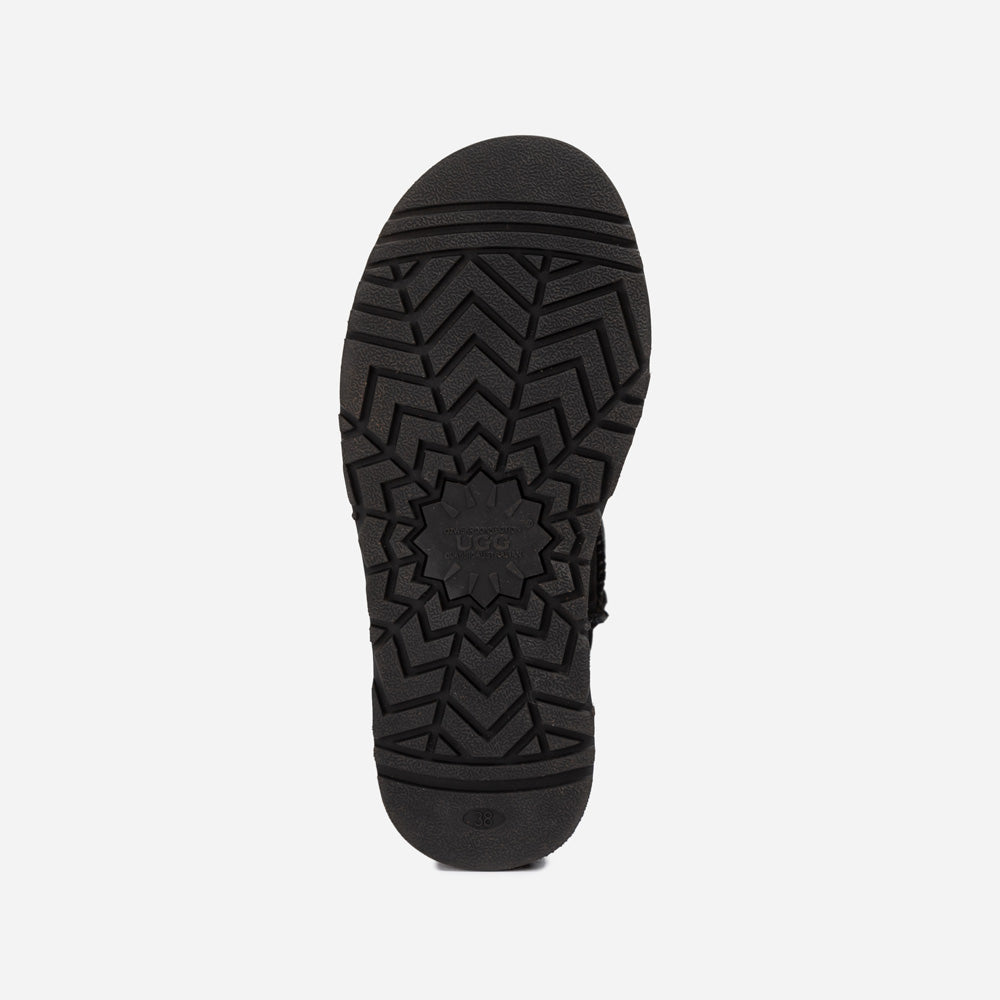 Mini boty Ugg Classic Platform Knit Logo (voděodolné) (5 cm)
