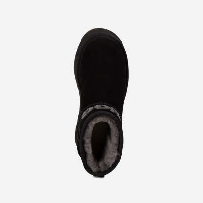 Mini boty Ugg Classic Platform Knit Logo (voděodolné) (5 cm)