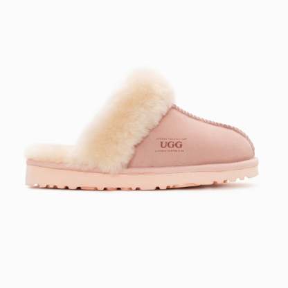 Ugg Slippers Premium Australia Sheepskin Unisex Scuffete Suede (Unisex Cow Suede)