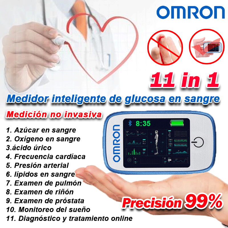 [Nuevo producto de Omron] Medidor de glucosa en sangre inteligente no invasivo 11 en 1