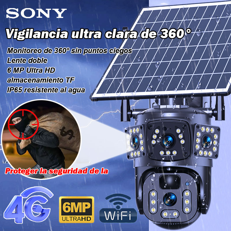 [Sony]Vigilancia con cámara solar de 360 ​​grados sin puntos ciegos