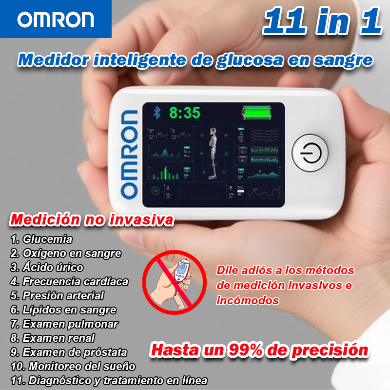  Medidor de glucosa en sangre multifunción no invasivo Omron 11 en 1