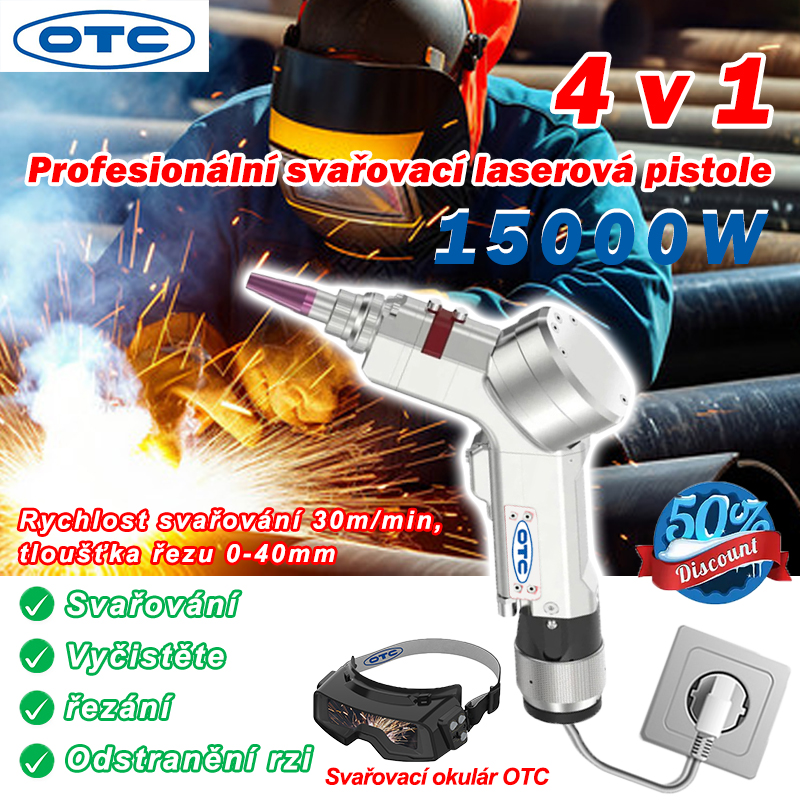 Volně prodejná laserová svařovací pistole 4 v 1