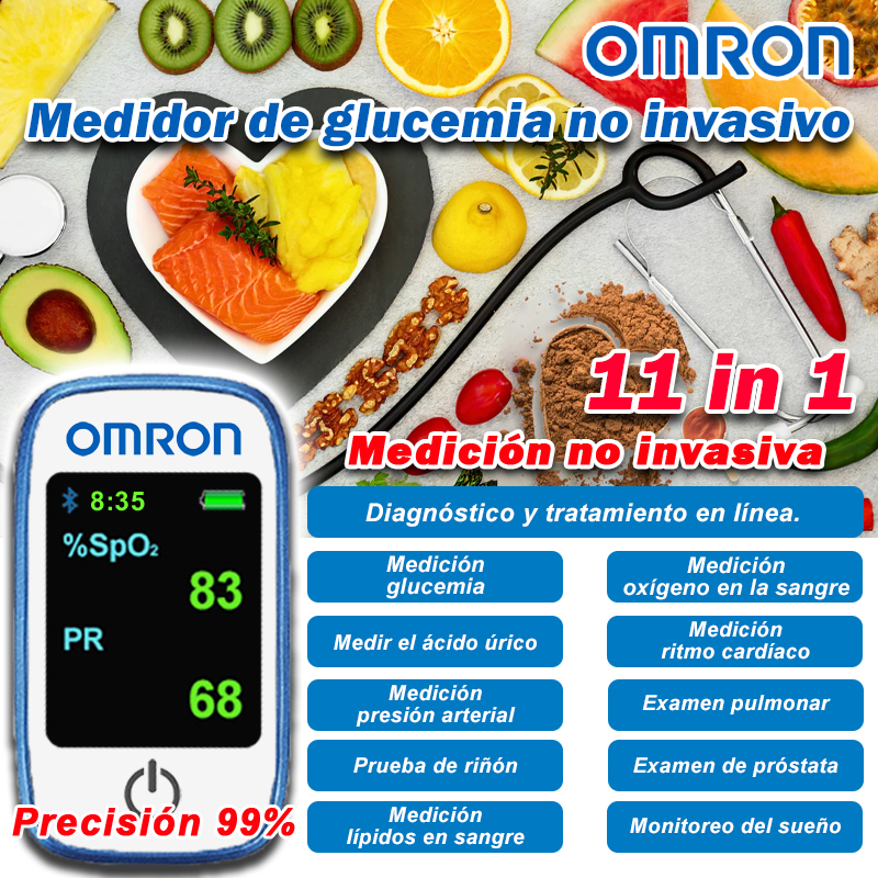 [Nuevo producto de Omron] Medidor de glucosa en sangre inteligente no invasivo 11 en 1