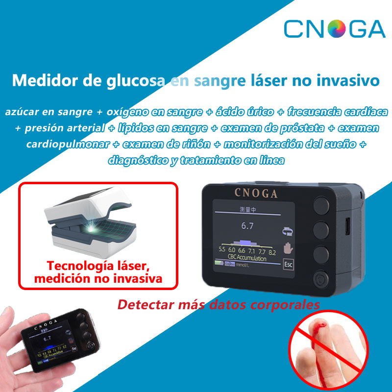 Medidor de glucosa en sangre no invasivo CNOGA 11 en 1
