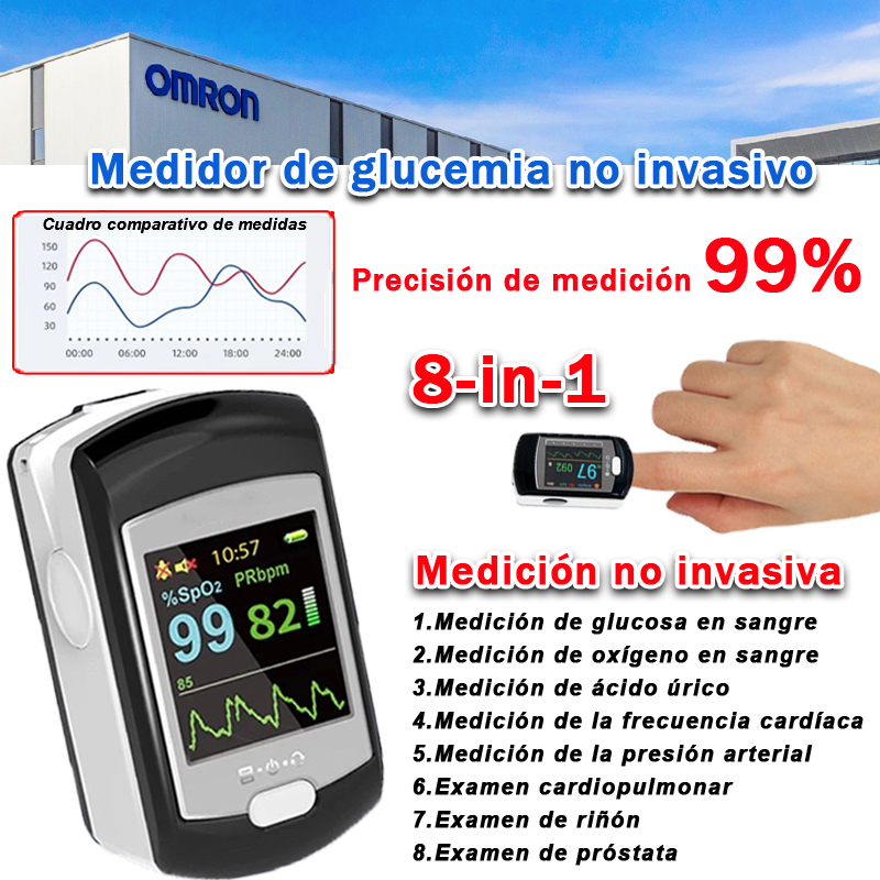  Medidor de glucosa en sangre no invasivo Omron (medición de 5 segundos/99% de precisión)
