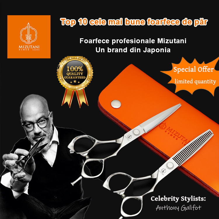  Foarfece de coafură profesionale japoneze Mizutani de înaltă calitate Aniversare Reducere