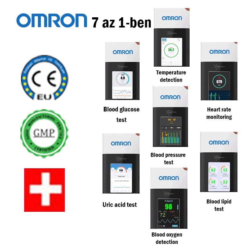  [Importado de Japón 8 en 1] Medidor de glucosa en sangre no invasivo multifunción de alta precisión