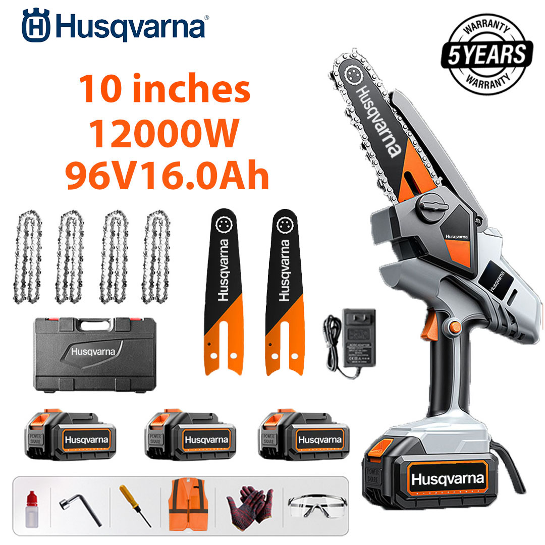 Motosserra portátil com bateria de lítio Husqvarna 12000W