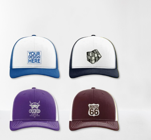 Custom Trucker Cap - Personalized Embroidered Hat with Logo/Text - Adjustable Mesh Back