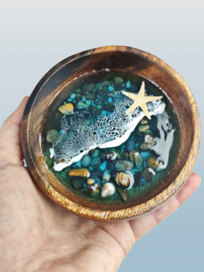 Starfish Jewelry Bowl – Custom Ocean Nightstand Dish for Rings