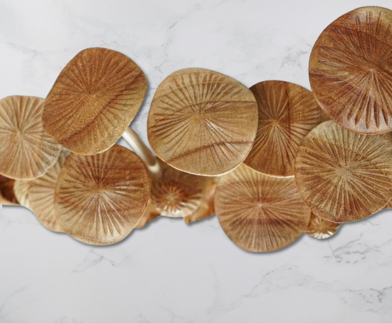 Handmade Wooden Mushroom Wall Art - Rustic Hanging Sculpture & Home Decor - Unique Gift for Sister, Nature Lovers.