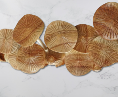 Handmade Wooden Mushroom Wall Art - Rustic Hanging Sculpture & Home Decor - Unique Gift for Sister, Nature Lovers.